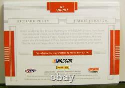 Jimmie Johnson Richard Petty Dual Auto #12 /15 Nascar Panini Trésors Nationaux