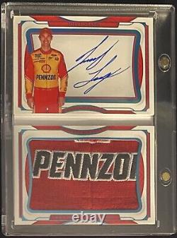 Joey Logano 2022 Trésors Nationaux Course de Voitures NASCAR Autocollant de Casquette 1/1 Livret