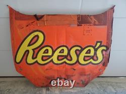 Kevin Harvick 2005 Carrosserie de course utilisée #21 Reese's Nascar tôle de capot accident de Dover