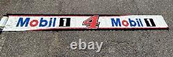 Kevin Harvick #4 2015 Banderole de mur de stand utilisée en course de Nascar signée Jimmy Johns