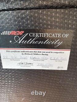 Kyle Busch #8 2024 Kansas Cheddars Nascar Course Utilisé Quart de Panneau Avec COA #6744