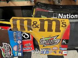 Kyle Busch M&m Anniversary 18 Nascar Race Used Sheetmetal Quarter Panel