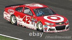 Kyle Larson #42 2017 Côté Jupe Utilisé en Course Target Chip Ganassi Racing Nascar