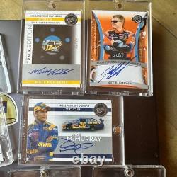 Lot de 13 cartes NASCAR 2009 autographes et reliques Kenseth Edwards Hamlin Waltrip Lot de 13 cartes NASCAR 2009 autographes et reliques Kenseth Edwards Hamlin Waltrip