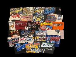 Lot de 27 T-shirts NASCAR Racing d'occasion avec impression aléatoire, idéal pour la revente #2