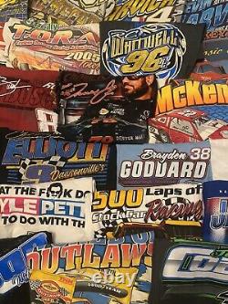 Lot de 27 T-shirts NASCAR Racing d'occasion avec impression aléatoire, idéal pour la revente #2