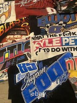 Lot de 27 T-shirts NASCAR Racing d'occasion avec impression aléatoire, idéal pour la revente #2