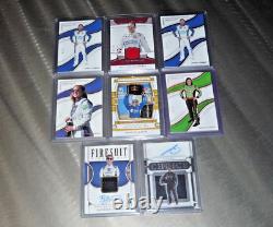 Lot de cartes de course automobile Panini Nascar 74x insérées parallèles relics numéro de série # SP