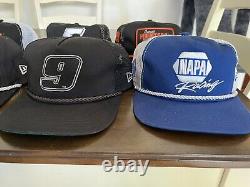 Lot de casquettes de golfeur de la nouvelle ère NASCAR. Elliott Larson Earnhardt