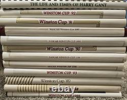 Lot de livres Nascar Winston Cup Harry Gant (x12) reliés avec jaquettes