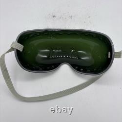 Lunettes à bulles Paulson vintage vertes utilisées en course Nascar