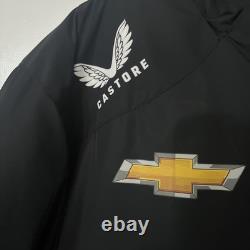 Manteau NASCAR Castore Hendricks Motorsports Noir à Zip Complet Taille XL pour Hommes