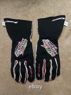 Martin Truex Jr. Gants de course portés en course utilisés par les pilotes Nascar Interstate Batteries