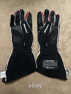 Martin Truex Jr. Gants de course portés en course utilisés par les pilotes Nascar Interstate Batteries