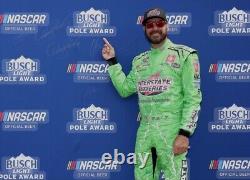 Martin Truex Jr. Gants de course portés en course utilisés par les pilotes Nascar Interstate Batteries