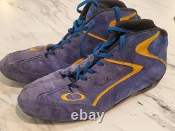 Michael Waltrip 2009 Chaussures de pilote NAPA utilisées en course signées NASCAR