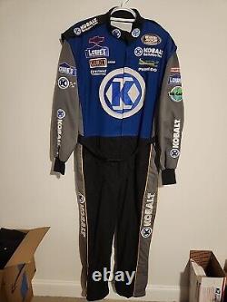 Mike Skinner Combinaison de Piste Utilisée par l'Équipe de Stand de la Série Busch Nascar Kobalt Lowes RARE