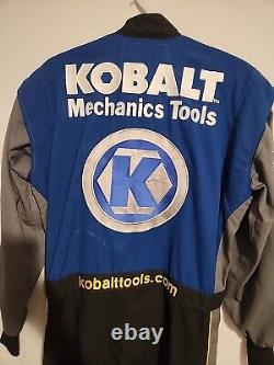 Mike Skinner Combinaison de Piste Utilisée par l'Équipe de Stand de la Série Busch Nascar Kobalt Lowes RARE
