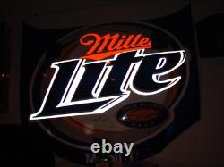 Miller Lite Hood Dodge 2 Kurt Busch Brad Keselowski Signé 60x48 Course Nocturne