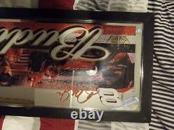 Miroir Vintage Dale Earnhardt Jr Budweiser Sign Nascar 11x34 100 $ à débattre