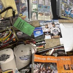 NASCAR Grand Lot de 140+ Photos de Sponsors Billets Cartes à Échanger Programmes Articles Signés