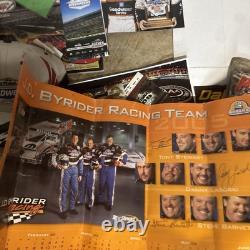 NASCAR Grand Lot de 140+ Photos de Sponsors Billets Cartes à Échanger Programmes Articles Signés