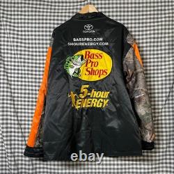 NASCAR Martin Truex Jr Veste Noire Camouflage XL Full-Snap Bass Pro Shops