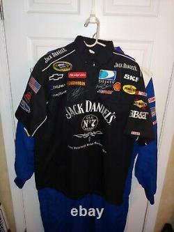 Nascar Clint Bowyer Richard Childress Auto Jack Daniels Race Utilisé Pit Crew Shirt