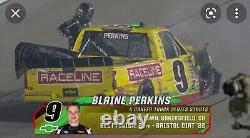 Nascar Course Utilisé #9 Camion Rookie Pare-chocs Arrière Blaine Perkins Darlington