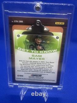 Nascar Sam Mayer 2026 Donruss SSP Autographe Get To Know CASE HIT Dale Jr. GTK-SMR