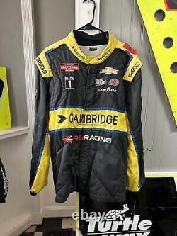 Nick Sanchez #2 2023 Course Nascar Gainbridge Combinaison de Pit Crew Utilisée 2 Pièces #8988