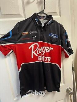Noah Gragson #10 Ranger Boats Ford Nascar Race Utilisé T-shirt de l'équipe de stand Taille Small