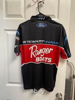 Noah Gragson #10 Ranger Boats Ford Nascar Race Utilisé T-shirt de l'équipe de stand Taille Small