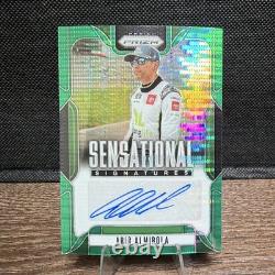 Panini 2025 Aric Almirola 6 cartes Prizm Racing Signatures sensationnelles autos