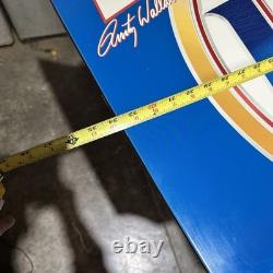 Panneau en métal de 2001 Miller Lite Rusty Wallace Racing Mobil 1 Nascar 34X24