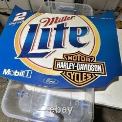 Panneau en métal de 2001 Miller Lite Rusty Wallace Racing Mobil 1 Nascar 34X24