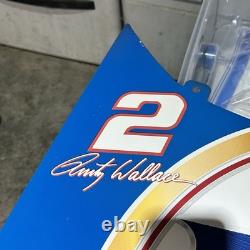 Panneau en métal de 2001 Miller Lite Rusty Wallace Racing Mobil 1 Nascar 34X24