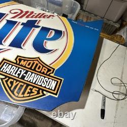 Panneau en métal de 2001 Miller Lite Rusty Wallace Racing Mobil 1 Nascar 34X24