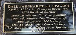 Plaque commémorative photo de 15 pilotes de Nascar DALE EARNHARDT SR. 1951 2001