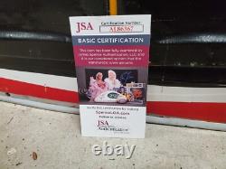 Plaque de métal de course Kodak utilisée en NASCAR signée par Steve Wallace avec certificat JSA COA