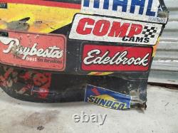 Plaque de métal de course utilisée NASCAR signée par Greg Biffle avec certificat d'authenticité JSA