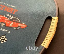 Plateau souvenir vintage du musée de voitures de stock Joe Weatherly à Darlington Raceway