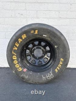 Pneu et jante Goodyear Eagle #1 NASCAR slick authentique utilisé en course - Man Cave / Collection