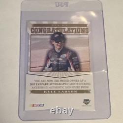 Presse 2013 Fanfare Fanfare Autos Kyle Larson Autographe /99 Carte insérée n°20