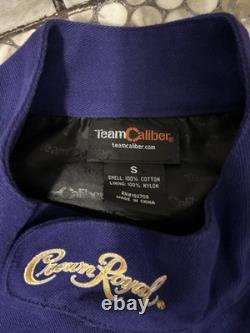 RARE Veste de course NASCAR Crown Royal Haute Qualité Taille S Pour Homme Violet Ford