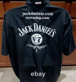 RCR Richard Childress Racing Chemise d'équipe utilisée de course Chevy Jack Daniel's 2XL NASCAR