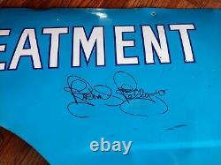 Rare Autographied Race Utilisé Richard Petty Quarter Panneau Fender Nascar Shepmetal
