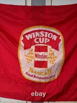 Rare Awesome Winston Cup Grand National Pilotes Nascar Drapeau De Course