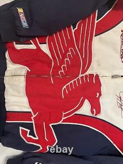 Rare Vintage Jeremy Mayfield Mobil 1 Veste de course Nascar Taille Large