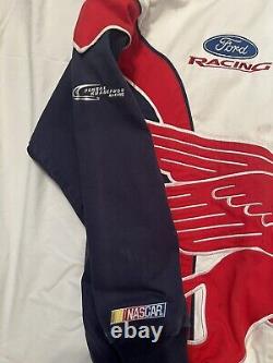 Rare Vintage Jeremy Mayfield Mobil 1 Veste de course Nascar Taille Large
